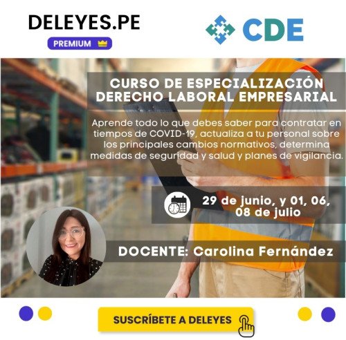 Hemos liberado el acceso al Curso de Especialización en: "Derecho Laboral Empresarial",