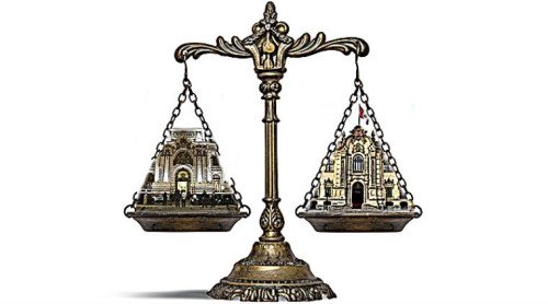 Conflicto entre poder legislativo y poder ejecutivo.