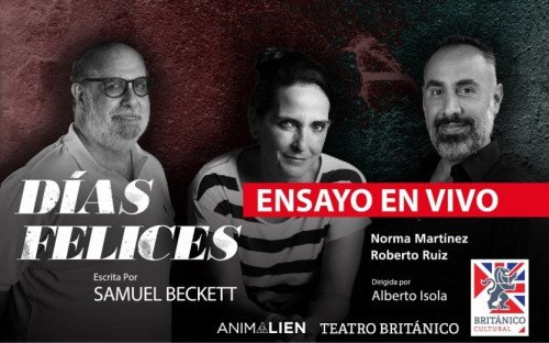 Teatro: 'Días felices', obra dirigida por Alberto Ísola, presentará un ensayo virtual en vivo