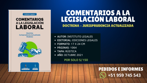 Libro: "Comentarios a la Legislación Laboral"