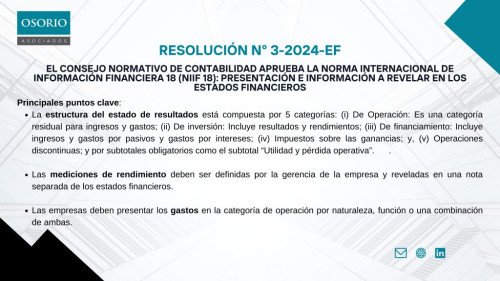 Se aprueba la Norma Internacional de Información Financiera 18 (NIIF 18): Presentación e información a revelar en los estados financieros