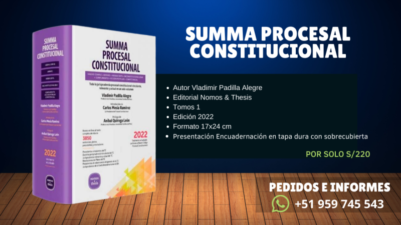 Libro: "Summa Procesal Constitucional"