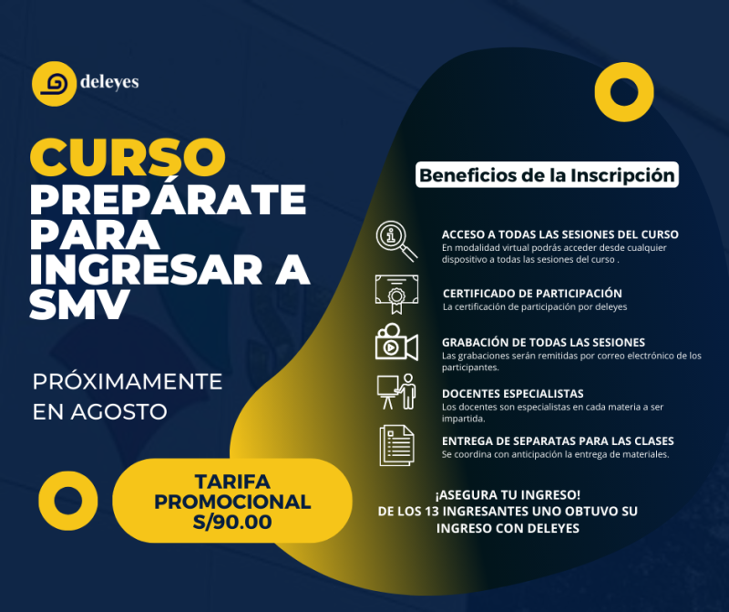 Curso: Prepárate para ingresar a la SMV