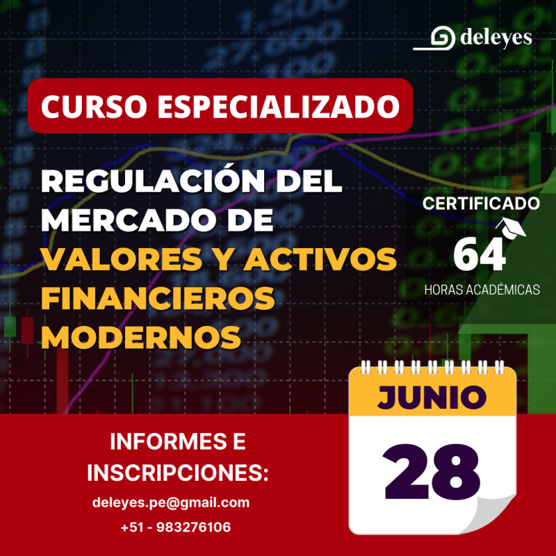 Próximamente el Curso de Especialización en Regulación del Mercado de Valores y Activos Financieros Modernos
