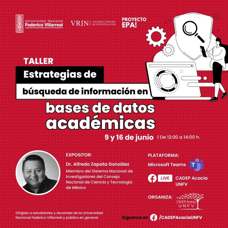 UNFV | Taller de búsqueda de información en base de datos academicas