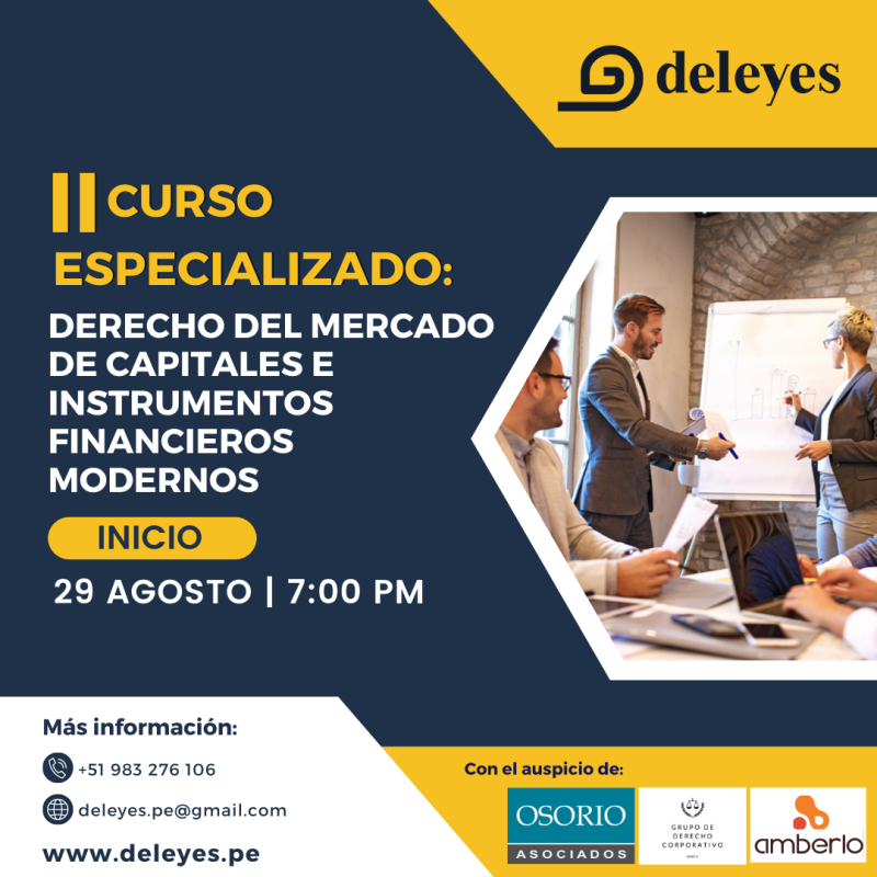 II Curso de Especialización en Derecho del Mercado de Capitales e Instrumentos Financieros