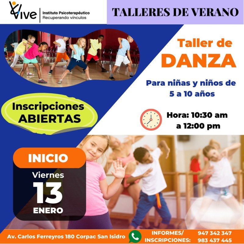 TALLERES DE VERANO: TALLER DE DANZA