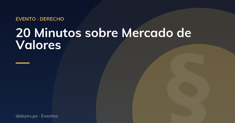 20 Minutos sobre Mercado de Valores