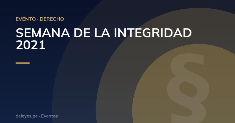 SEMANA DE LA INTEGRIDAD 2021