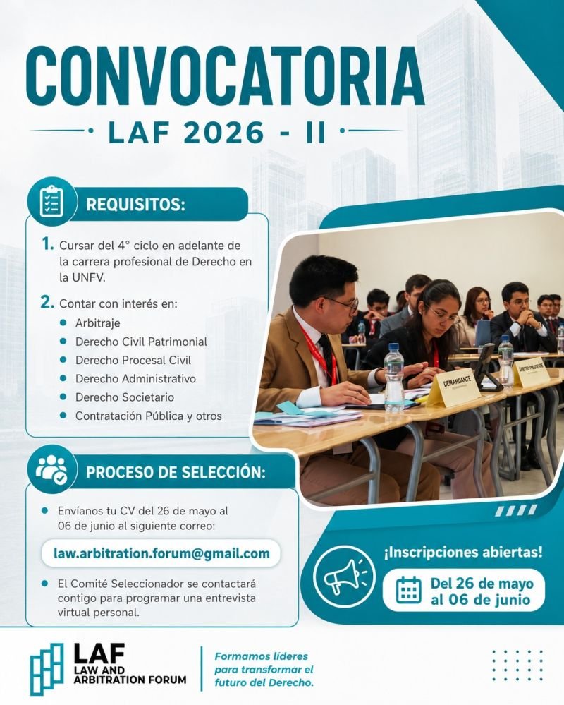 Ya está abierta la convocatoria LAF 2026 – II