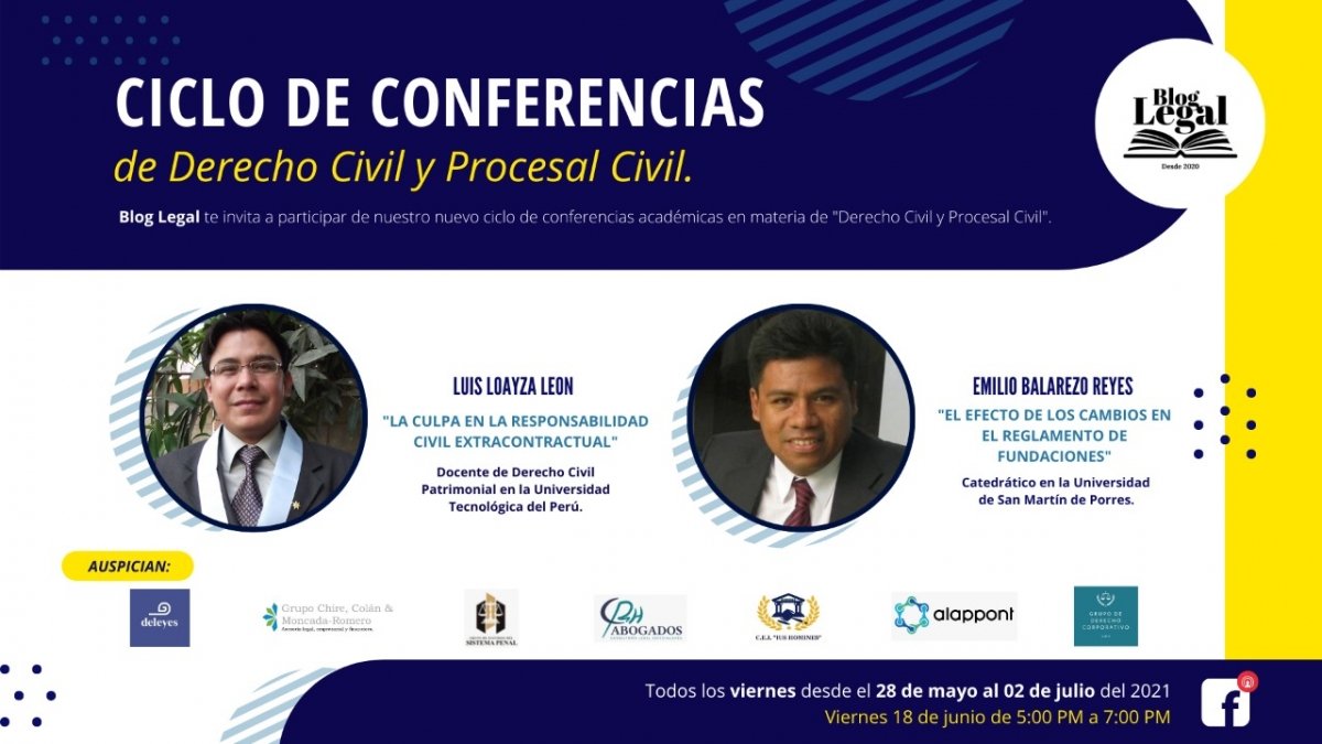 CICLO DE CONFERENCIAS: DERECHO CIVIL Y PROCESAL CIVIL
