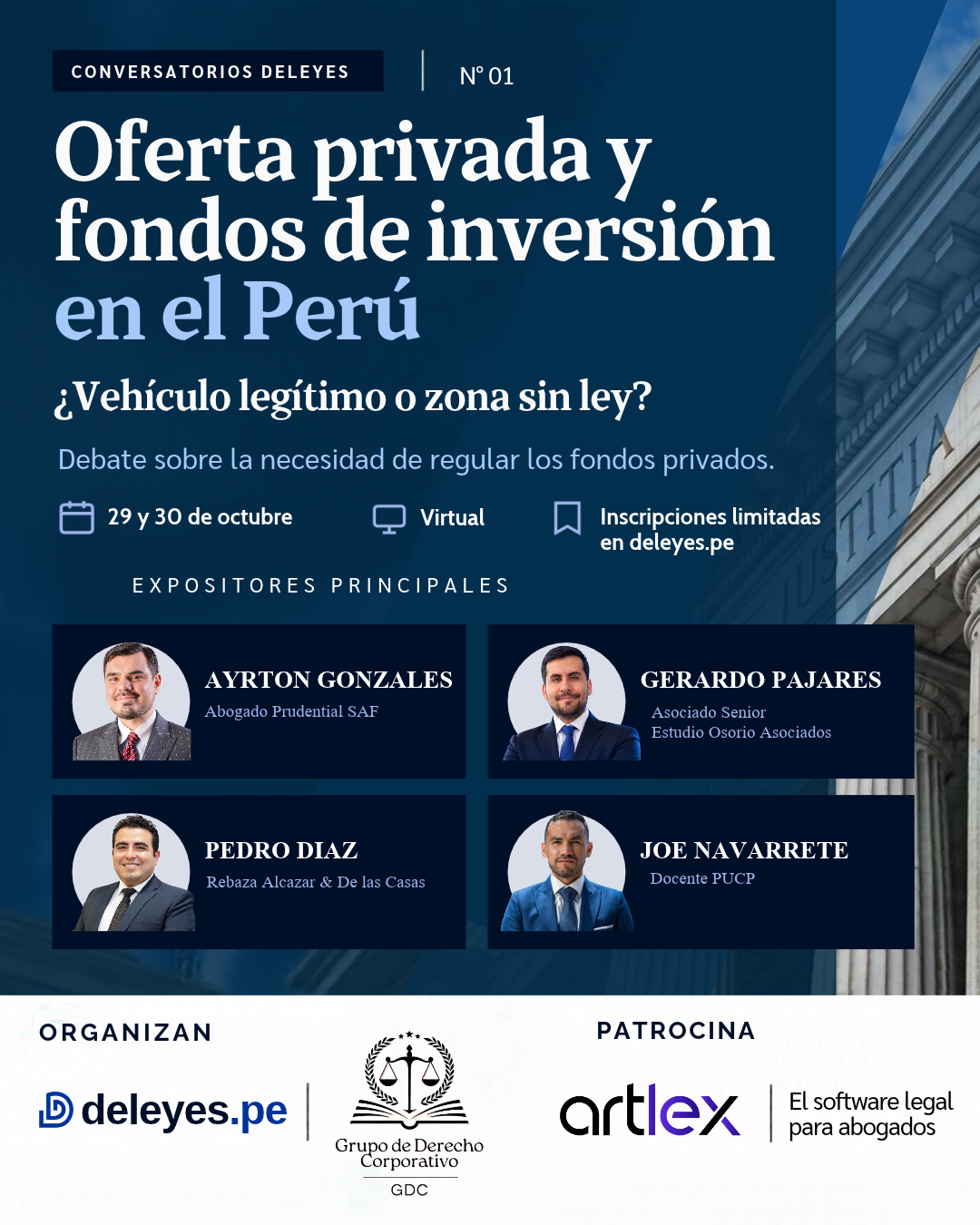Flyer de Oferta privada y fondos de inversión en el Perú: ¿vehículo legitimo o zona sin ley?