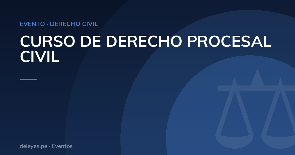 CURSO DE DERECHO PROCESAL CIVIL