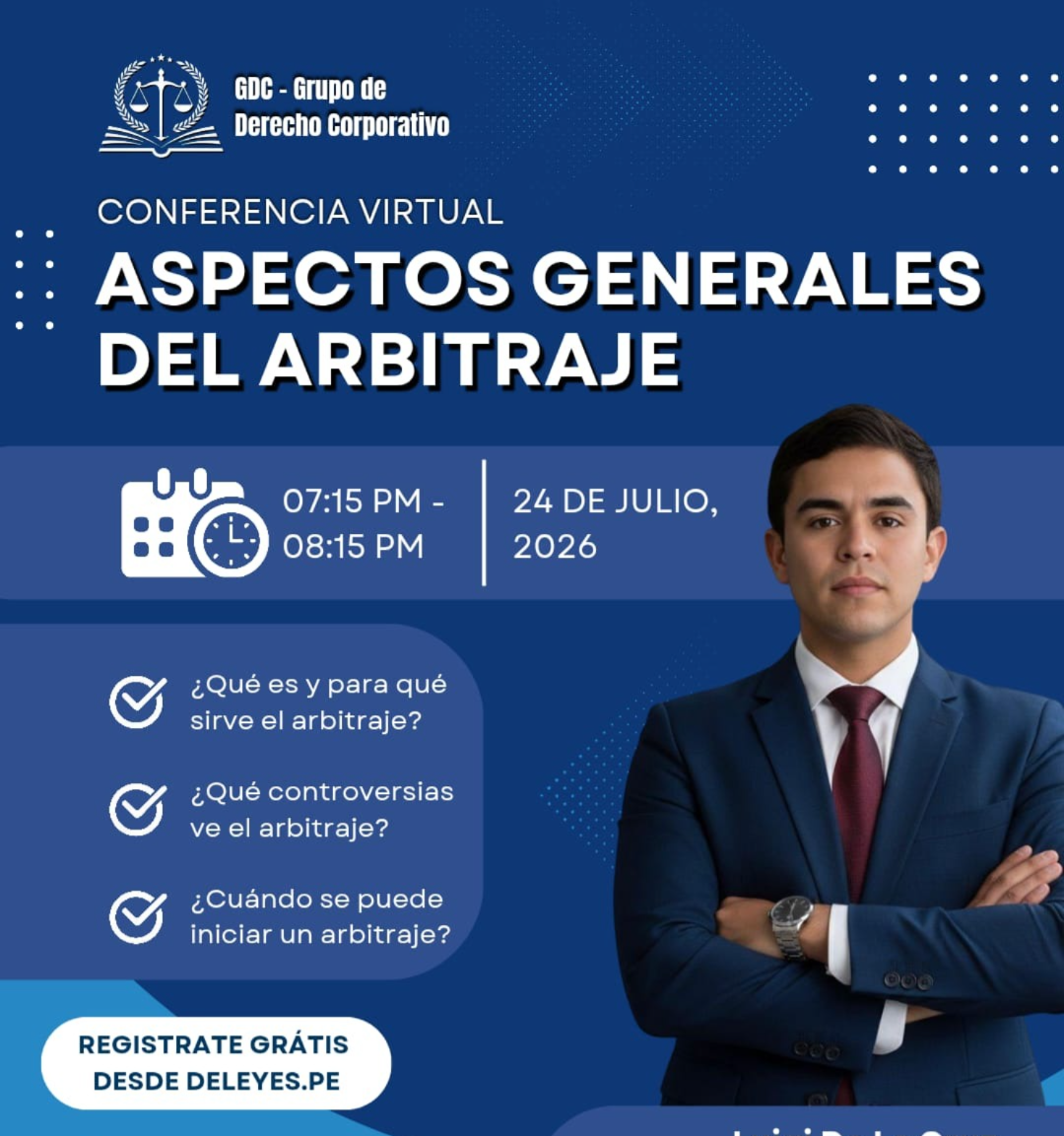 Conferencia virtual: Aspectos Generales del Arbitraje